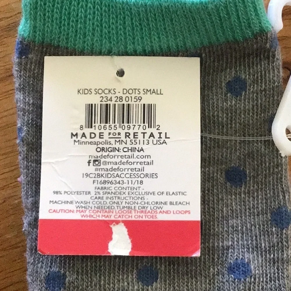 Trio of Colorful Kids Spring Easter Crew Socks - NWT